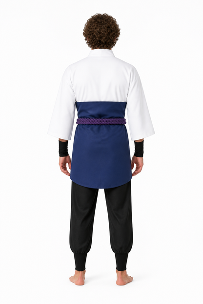 Sasuke Uchiha Halloween Cosplay Costume back view