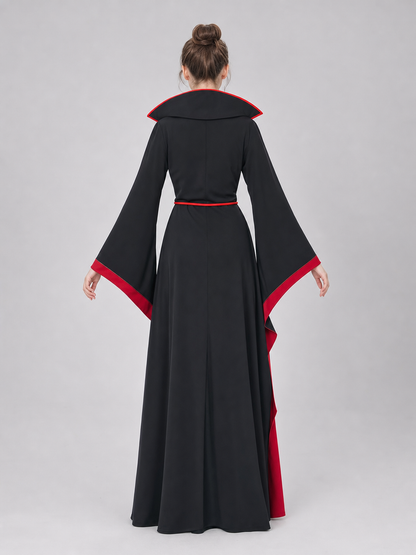 Black and Red Halloween Vampire Witch Dress