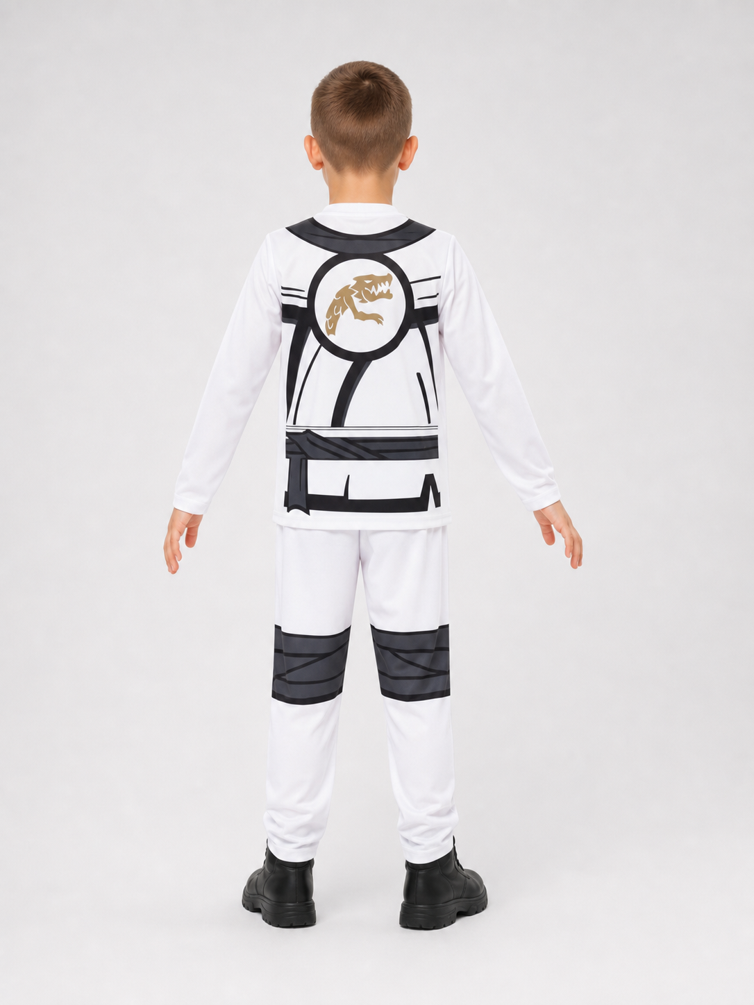 Ninja Costume for Performances with Mask and Gloves