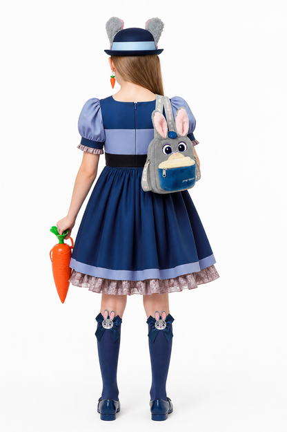 Rabbit Police Officer Costume with Accessories
