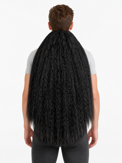 Black Wizard Wig and Beard for Halloween