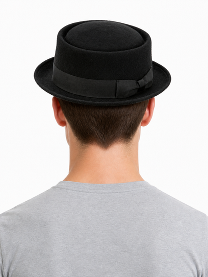 Carnival Fedora Hat with Ribbon and Bow
