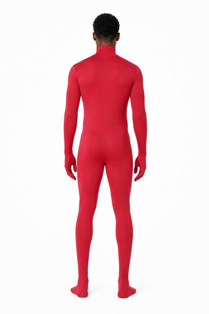 Burgundy Halloween Hooded Bodysuit