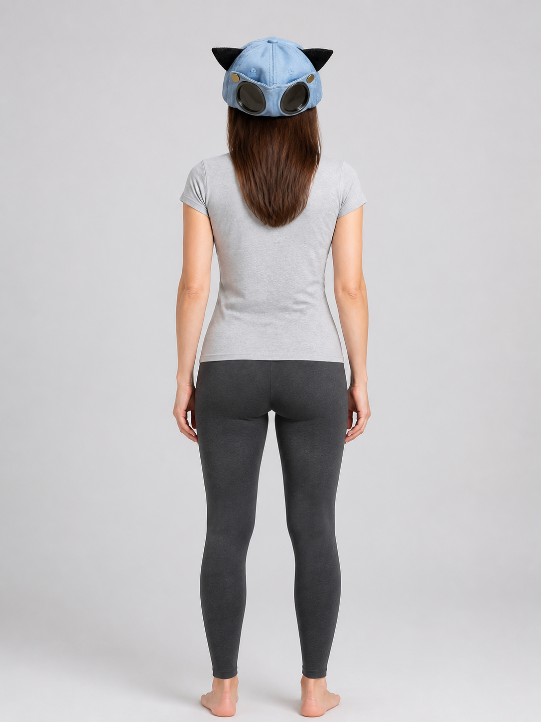 Carnival Cap with Ears and Round Lenses back view