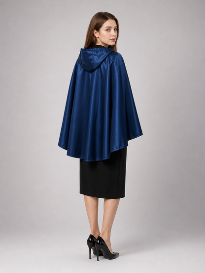 Blue Carnival Hooded Cape for Stage