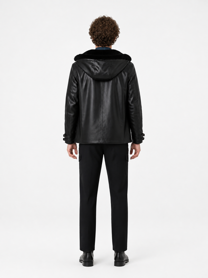 Cosplay Costume with Jacket, Turtleneck, and Pants back view