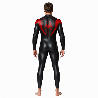 Red and Black Spider-Man Costume for Cosplay back view