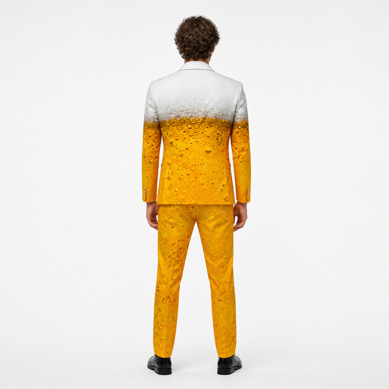 Beer Print Stage Costume, Jacket and Pants back view
