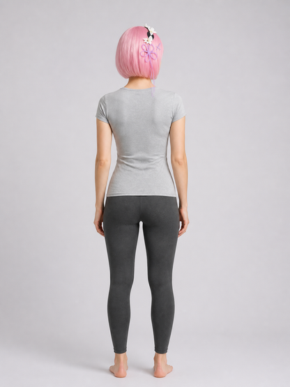 Short Pink Cosplay Wig with Bangs back view