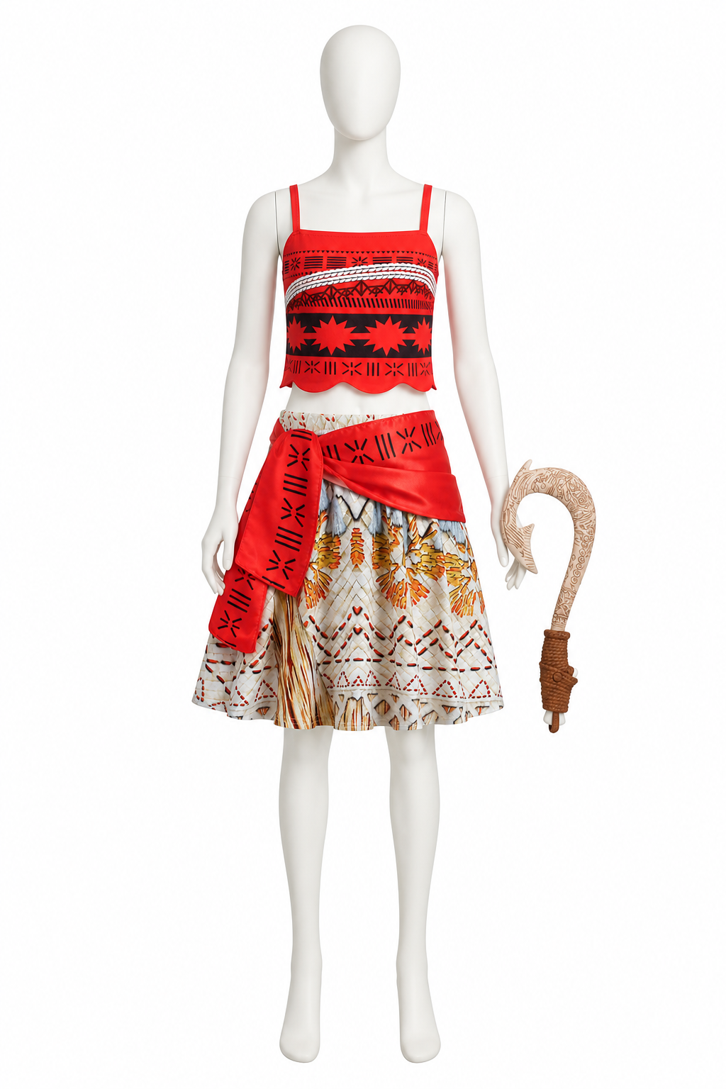 Children's Moana Costume with Accessories back view