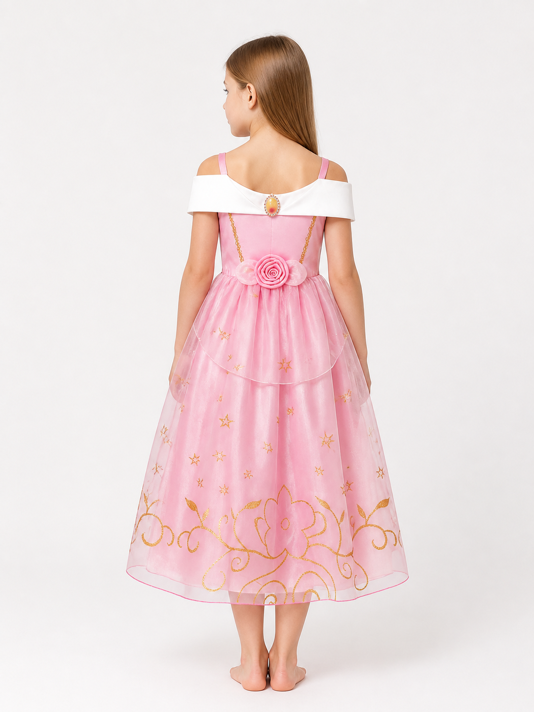 Princess Costume in Pink and Gold Tones