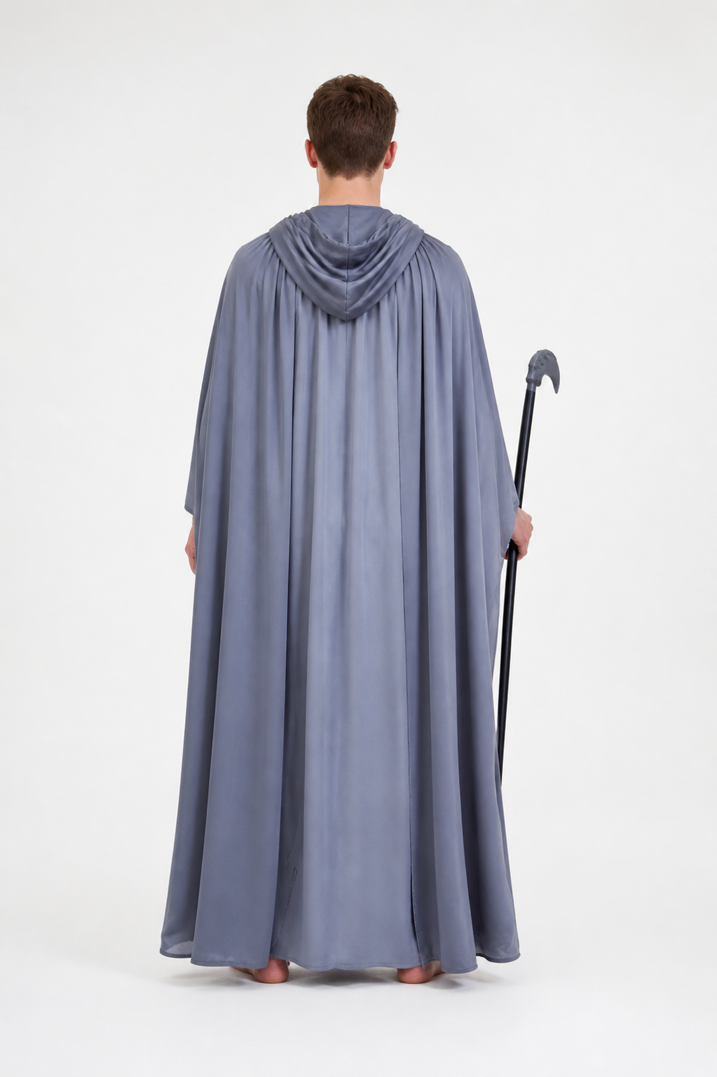 Long Hooded Grim Reaper Cloak for Halloween back view