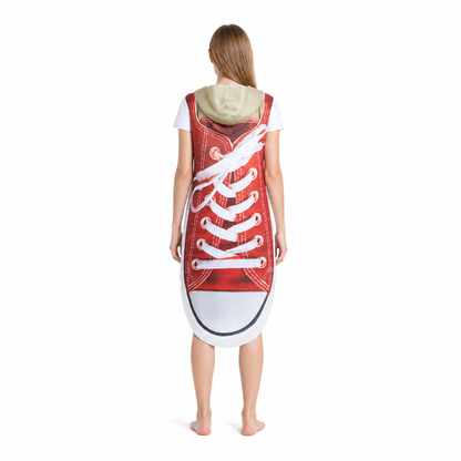 Sneaker-Shaped Carnival Costume Jumpsuit back view