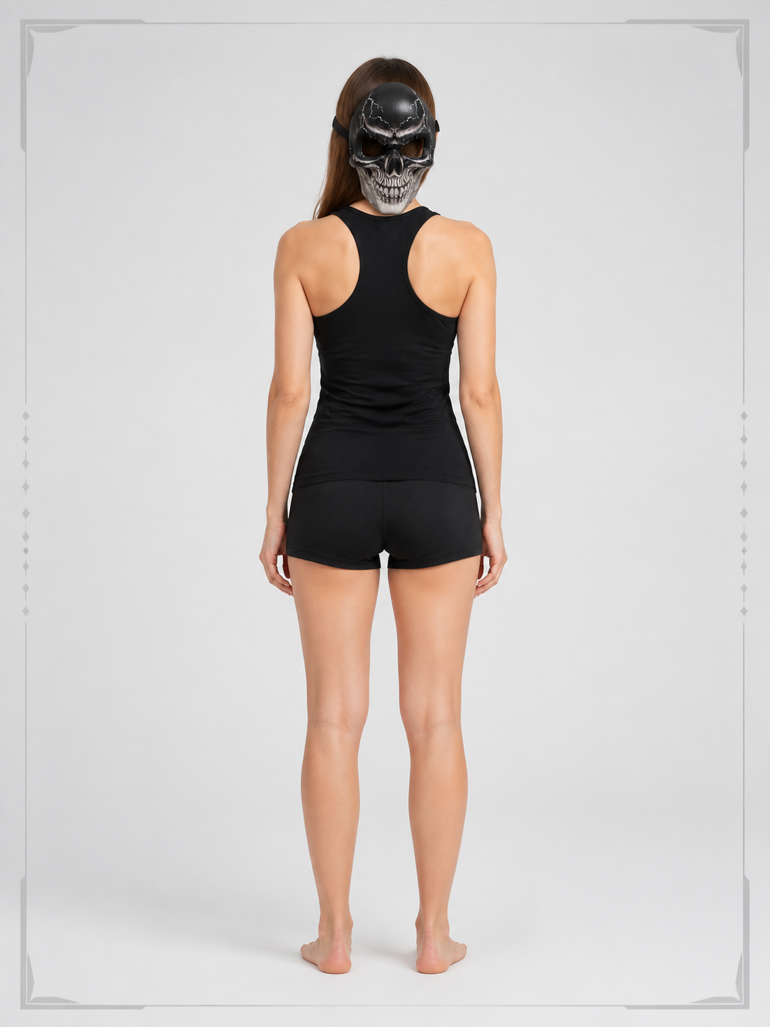 Skull Carnival Mask for Halloween back view