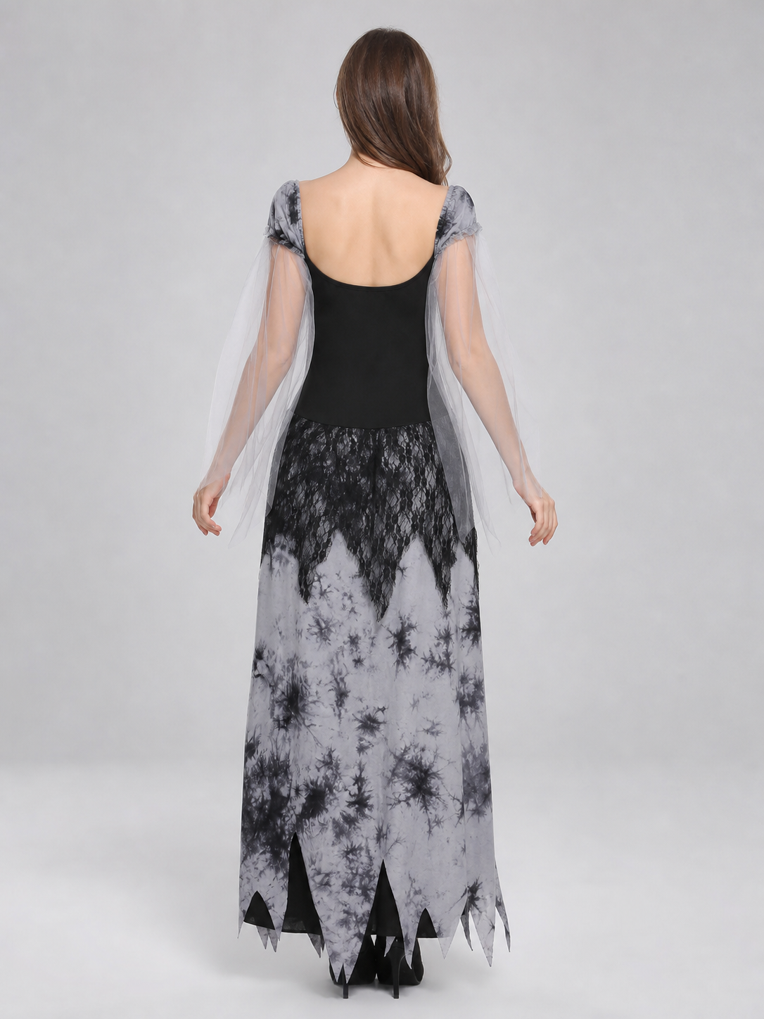 Cosplay Costume Dress with Puff Sleeves