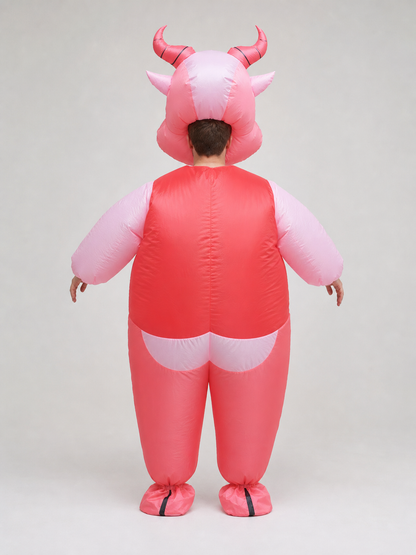 Inflatable Bull Costume with Horns for Parties