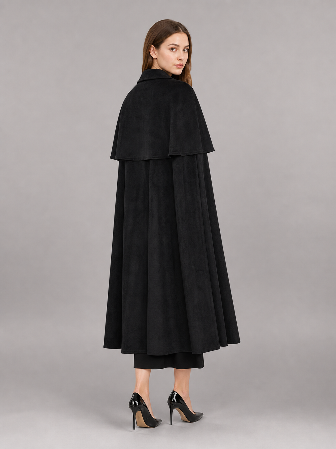 Black Gothic-Style Carnival Cloak
