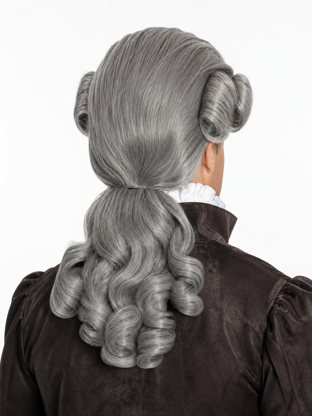 Gray Carnival Colonial-Style Wig