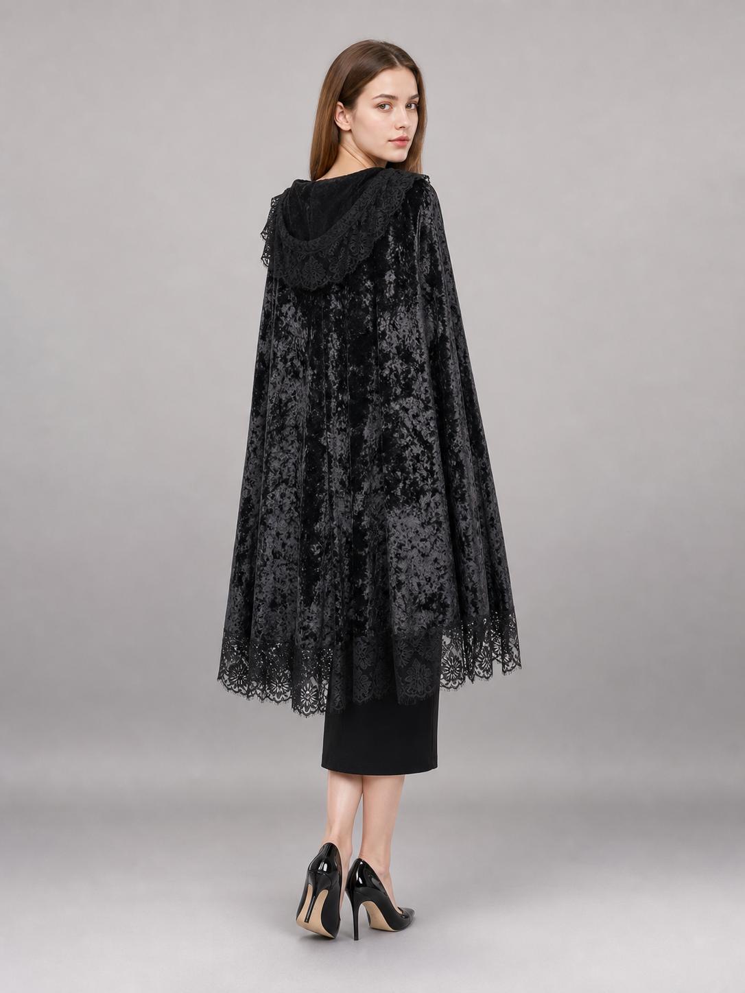 Black Gothic Vampire Costume Dress