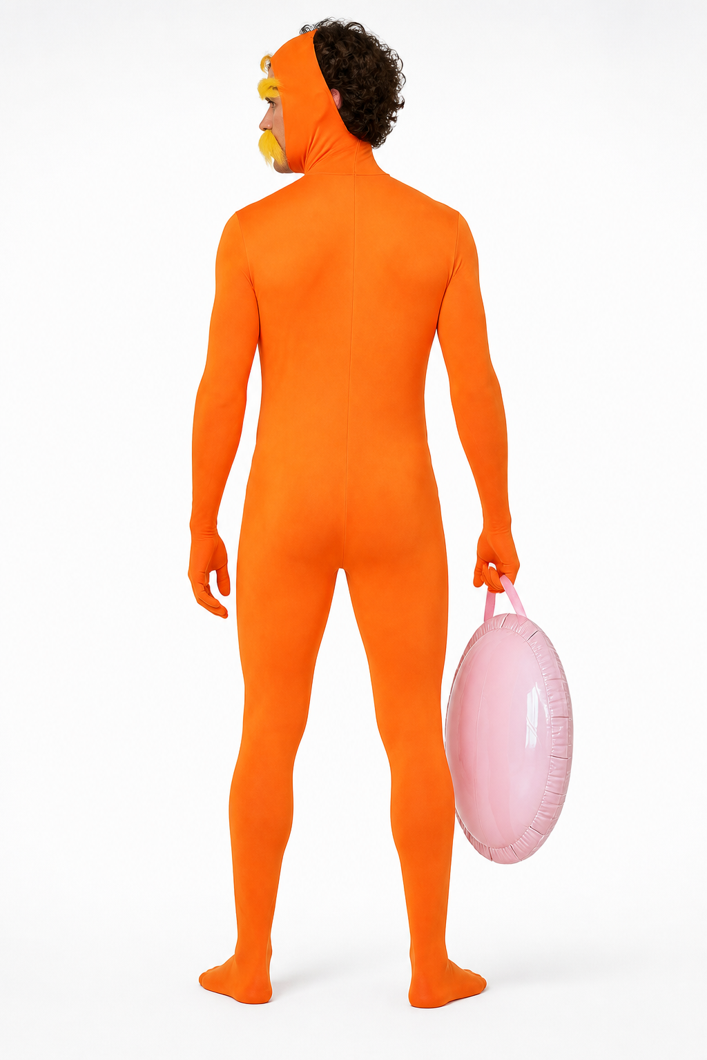 Orange Lorax Jumpsuit for Halloween back view