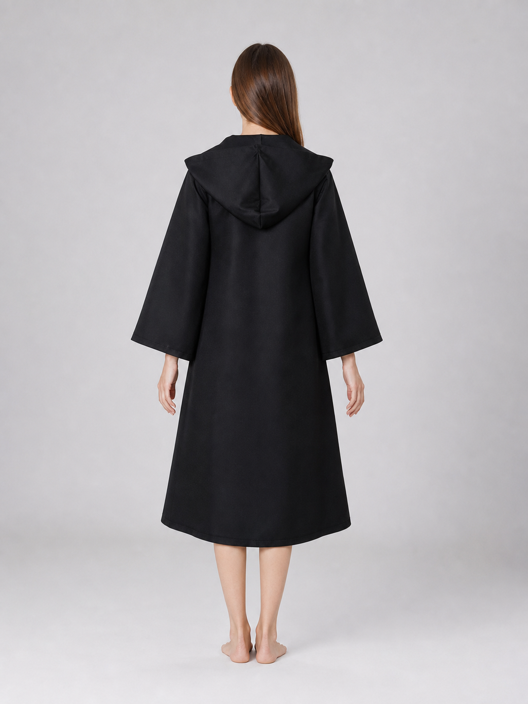 Black Costume Cloak with Hood for Cosplay