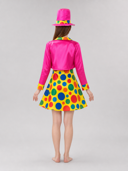 Clown Costume with Dress and Top Hat