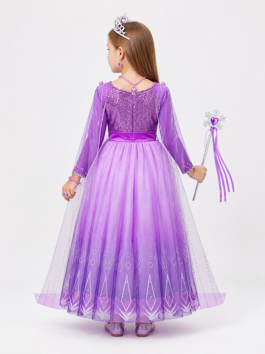 Purple Princess Costume for Halloween back view