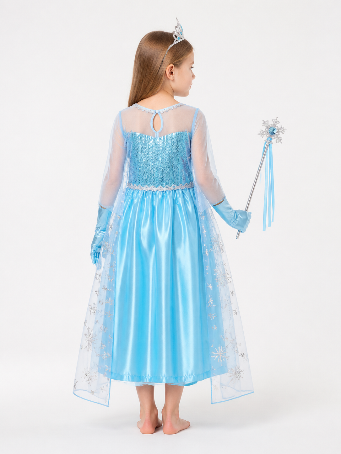 Snow Queen Halloween Costume back view