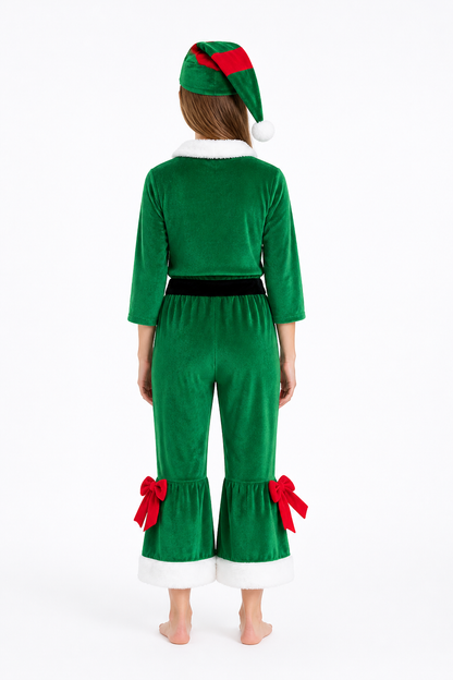 Carnival Costume with Pointed Hat and Flared Pants back view