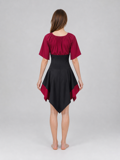 Gothic-Style Costume Dress with Corset Panel