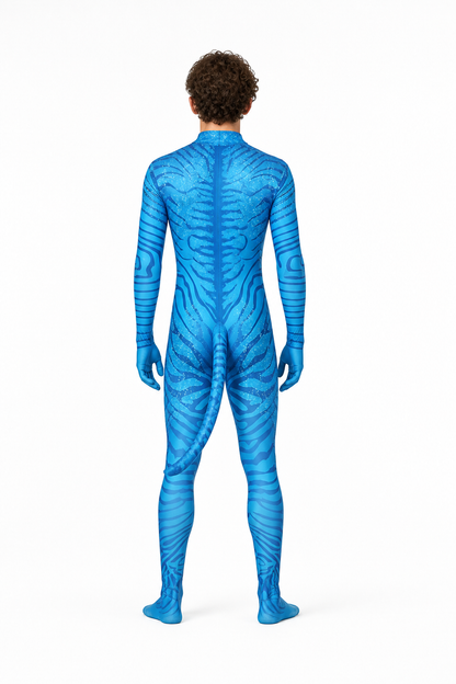 Avatar Tailored Jumpsuit Costume for Cosplay back view