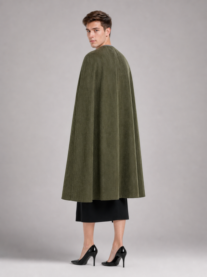 Green Cotton-Linen Sleeveless Tunic