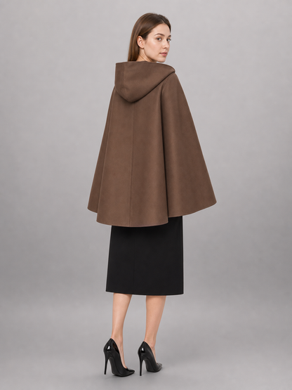 Brown Carnival Cloak with Hood