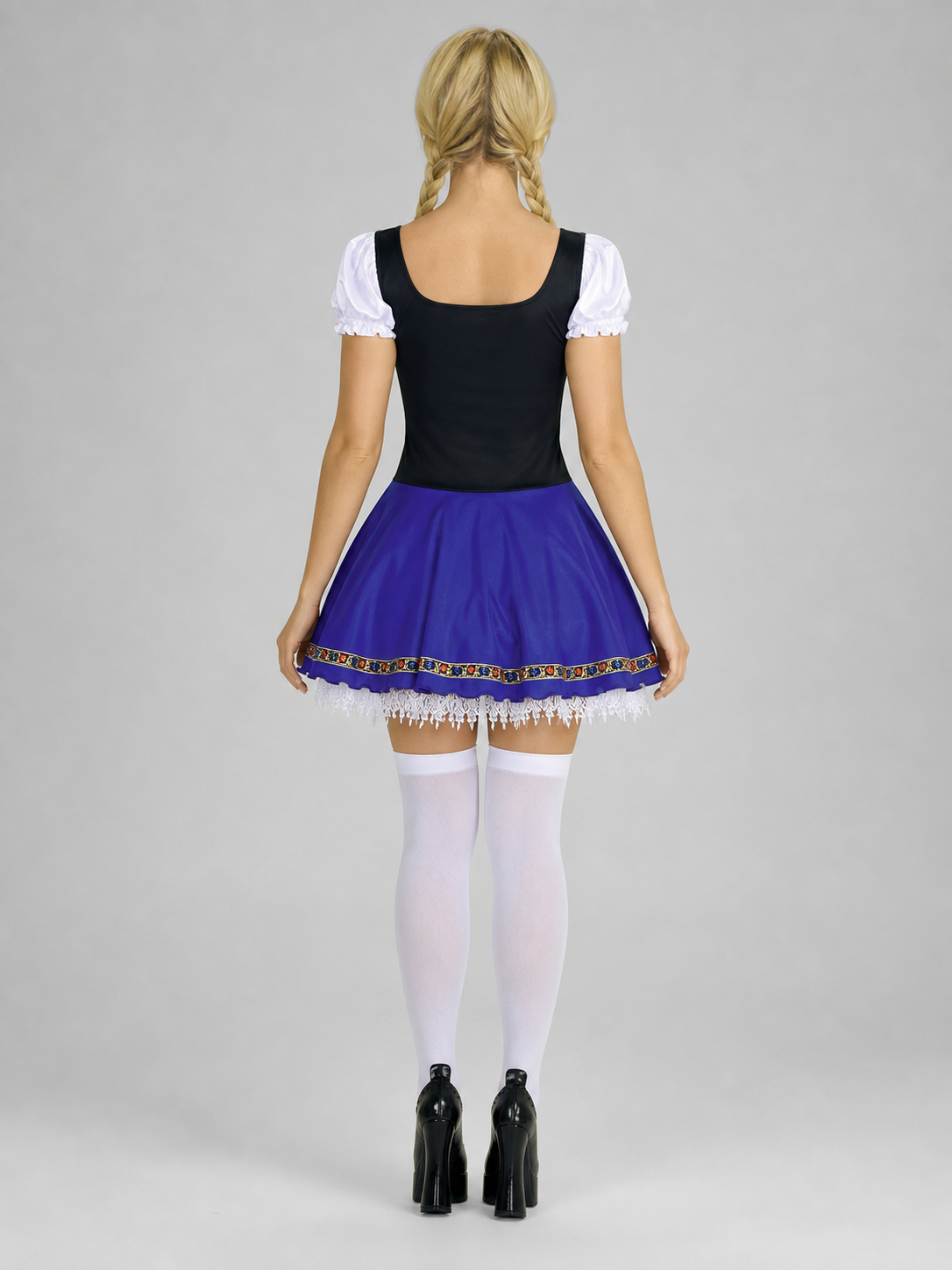 Historical Ethnic Costume with Corset and Skirt