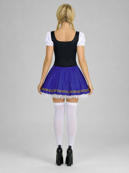 Historical Ethnic Costume with Corset and Skirt