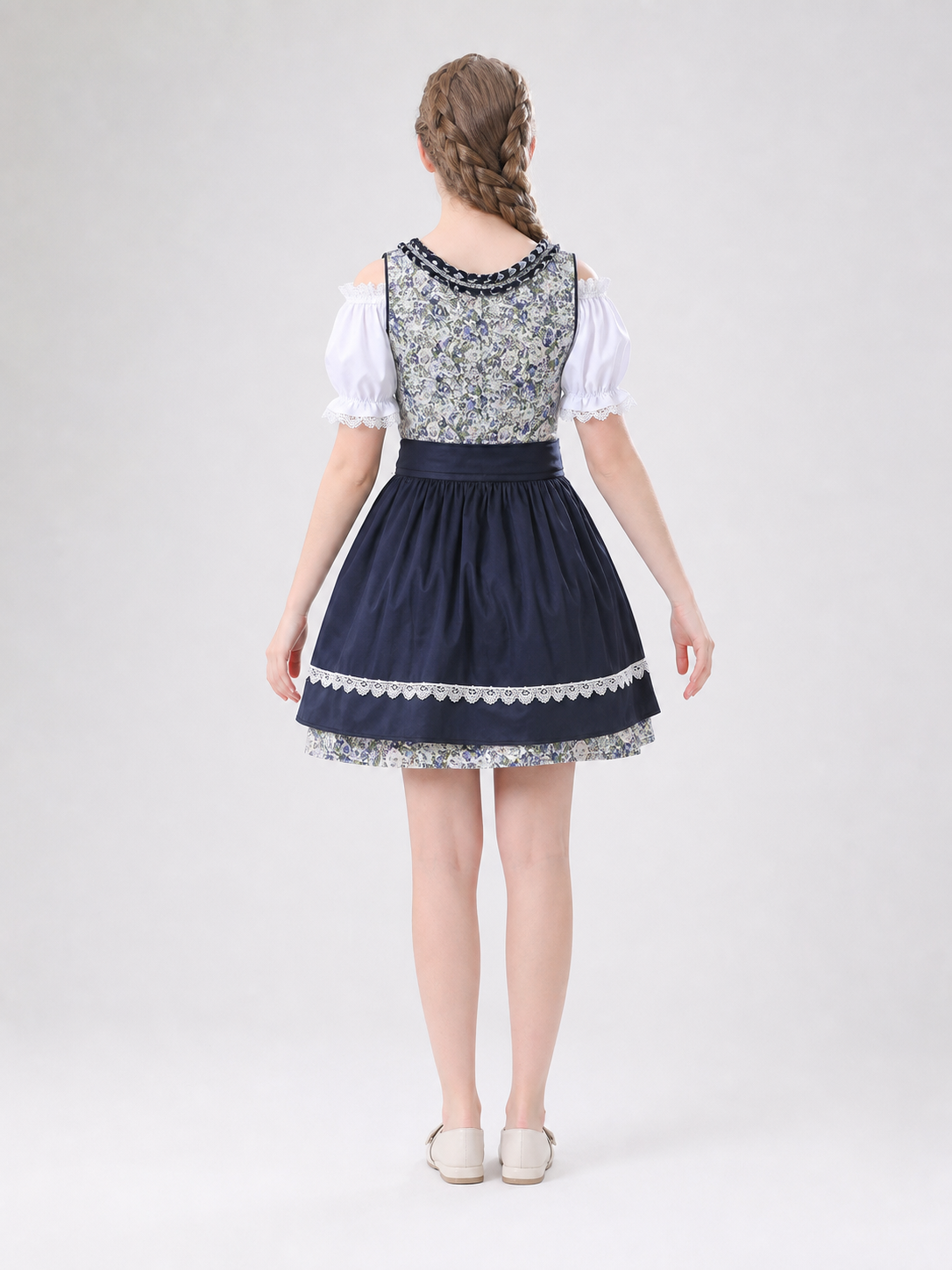 Traditional German-Style Dress with Apron