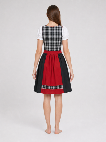 Plaid Dress Costume with Apron and Accessories