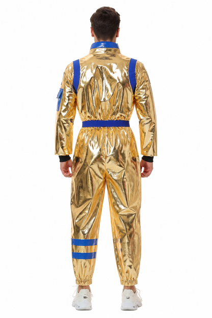 Astronaut Jumpsuit with Stand Collar back view