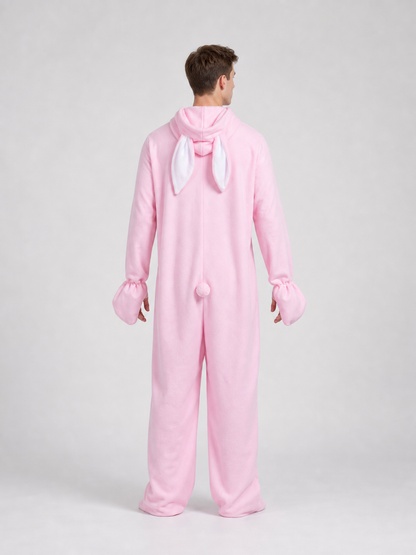 One-Piece Rabbit Costume with Hood and Ears