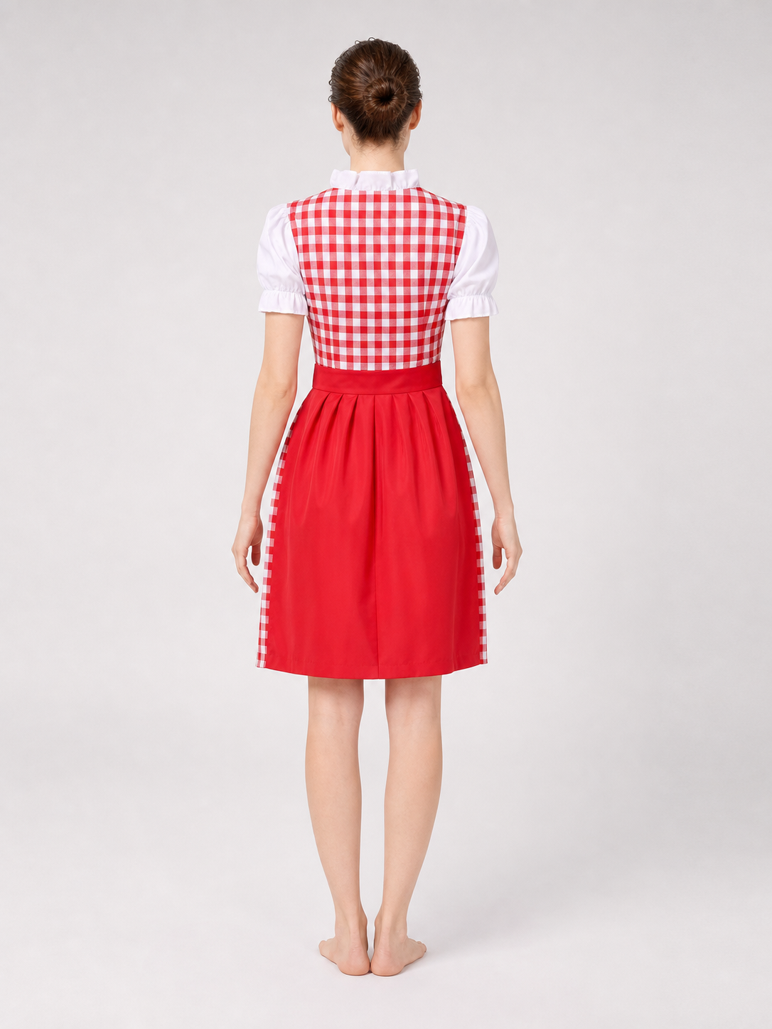 Oktoberfest-Style Corset Dress back view