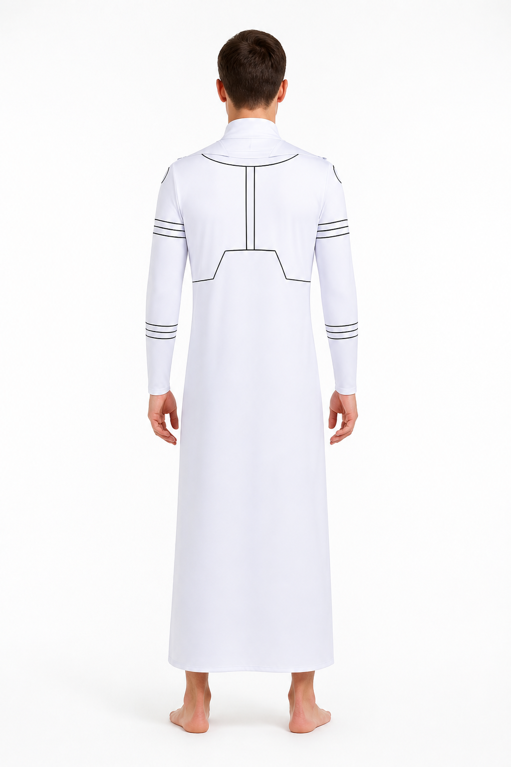 Mark Grayson Cosplay Jumpsuit, White back view