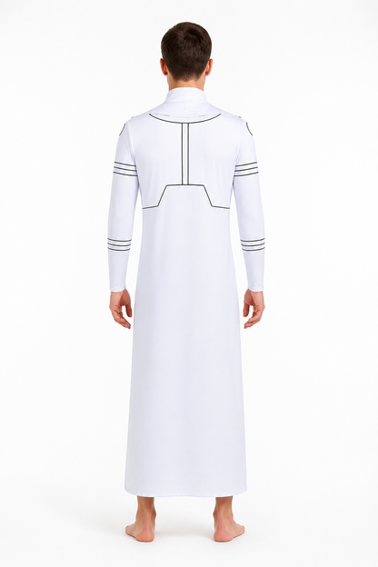 Mark Grayson Cosplay Jumpsuit, White back view