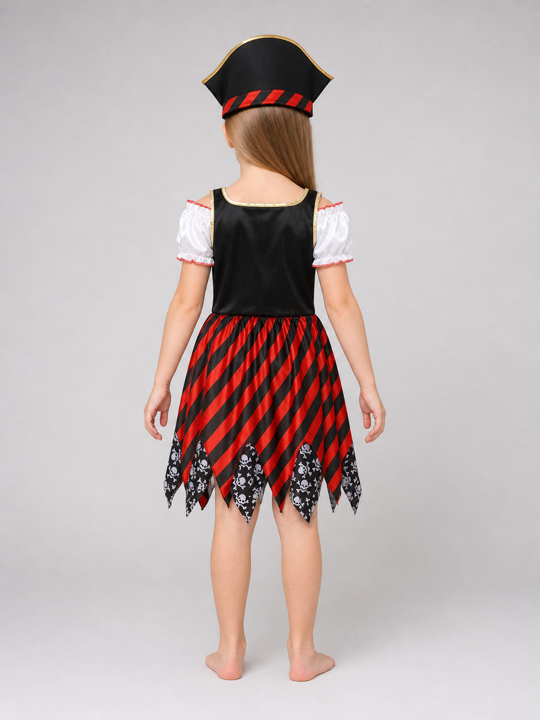 Pirate Costume Dress with Hat and Eye Patch
