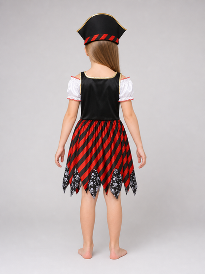 Pirate Costume Dress with Hat and Eye Patch