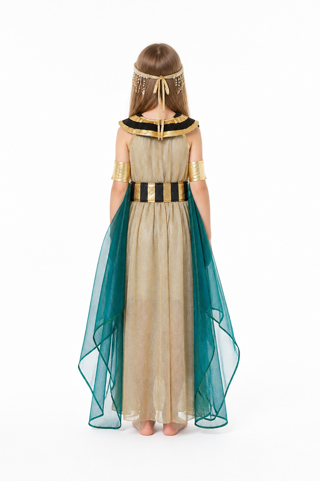 Ancient Egyptian Style Cosplay Costume back view