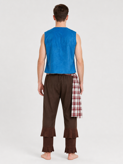 Pirate Costume with Vest, Shirt, Pants, and Hat