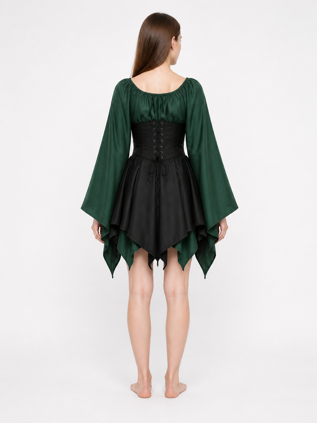 Medieval Halloween Carnival Dress with Corset