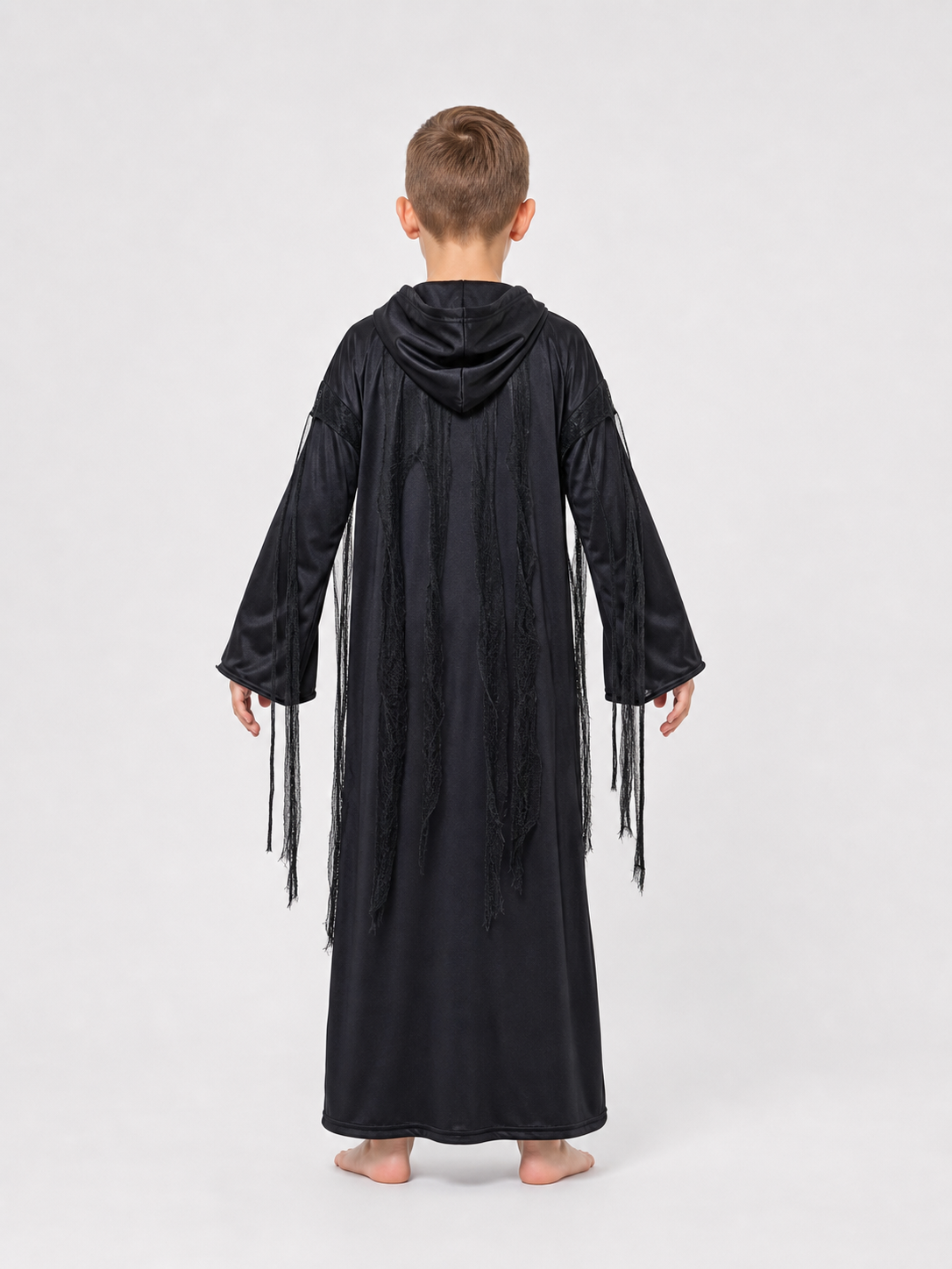 Gothic Hooded Skeleton Costume for Halloween