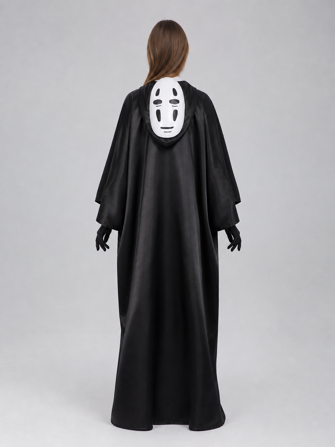 No-Face Costume with Hood, Mask, and Gloves