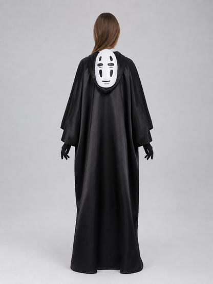 No-Face Costume with Hood, Mask, and Gloves